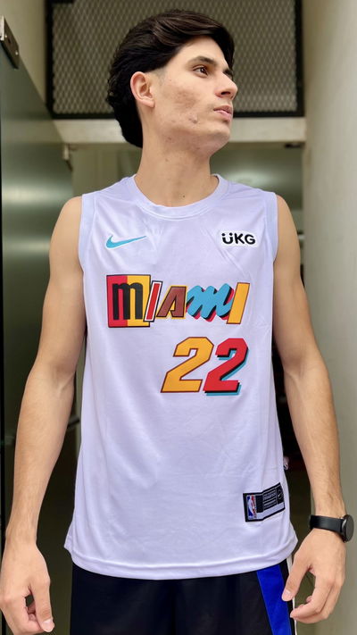 MUSCULOSA MIAMI HEAT WHITE