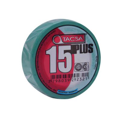 CINTA AISLADORA 10MTS VERDE