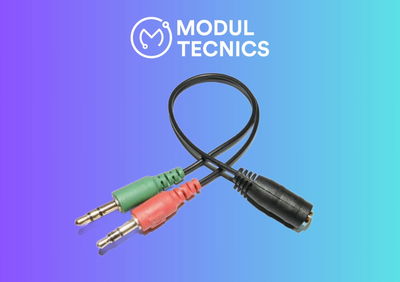 CABLE DOBLE PLUG ESTEREO 3.5 A JACK 3.5 ESTEREO