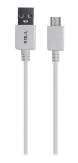 CABLE USB MICRO USB SOUL 3M 3,4A BLANCO