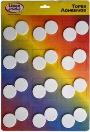 TOPES AUTOADHESIVOS REDONDOS X 2U
