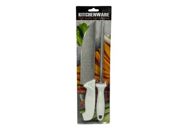 CUCHILLO DE COCINA 8" CON AFILADOR