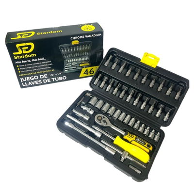 SET MALETIN HERRAMIENTAS 46PZ