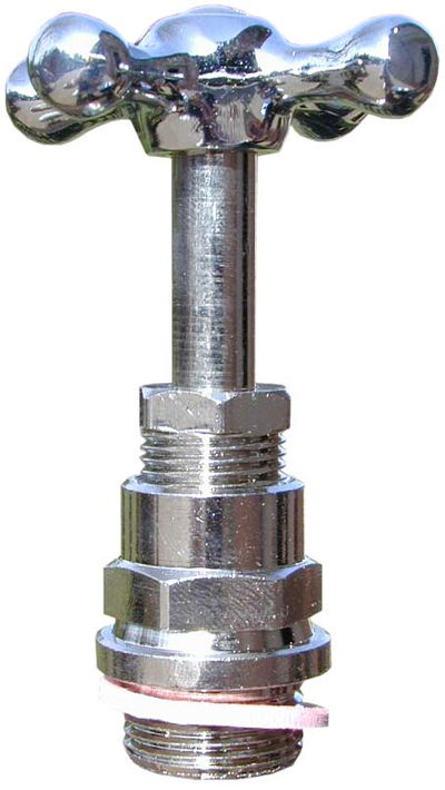 CABEZAL LLAVE DE PASO CROMO VASTAGO 3/4 5945