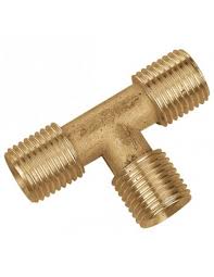 TEE BRONCE 3/8" ROSCA M-M-M 