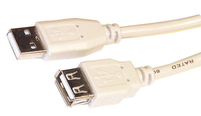 CABLE USB MACHO A HEMBRA 1,80MTS