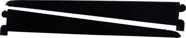 MENSULA DOBLE 412 -37 cm NEGRA