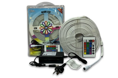 TIRA LED NEON RGB 5MTS CON COTROL