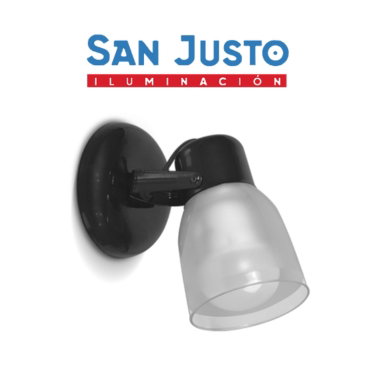 SPOT 1 LUZ CON VIDRIO NEGRO SAN JUSTO