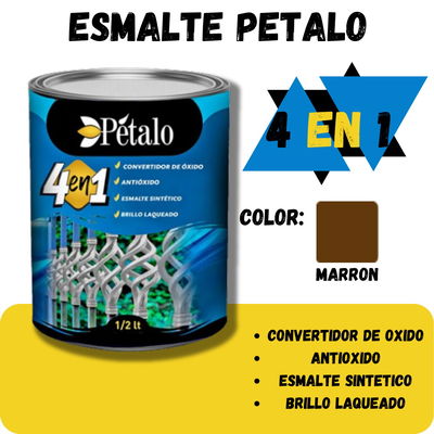ESMALTE SINTETICO MARRON X 1LTS 4 EN 1