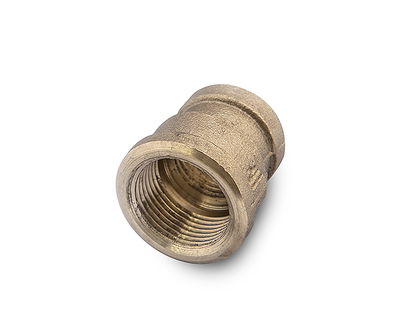 CUPLA BRONCE REDUCCION 3/8"X 1/4" TRAFILADO