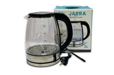 PAVA ELECTRICA DE VIDRIO MATE ACERO ORYX