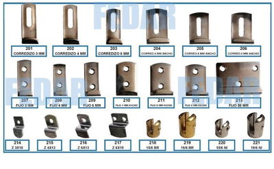 SOPORTE ESPEJO  "Z" 4mm X 13mm  