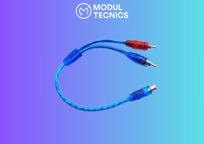 CABLE OFHC TIPO Y 2 JACK RCA A 1 PLUG