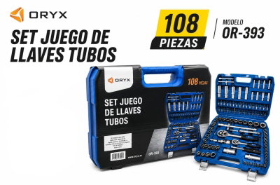 SET DE LLAVES Y TUBOS 108 PZS