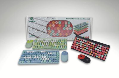 TECLADO EN KIT CON MOUSE Q200 COLORES
