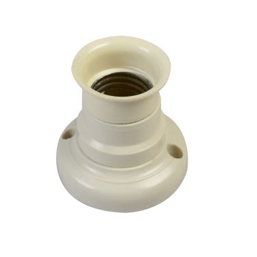 RECEPTÁCULO RECTO BLANCO