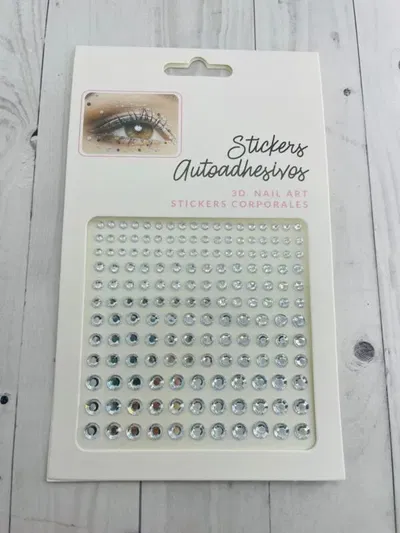 Strass para rostro autoadhesivo