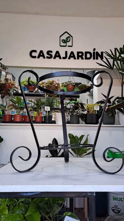 Pie de hierro ornamental