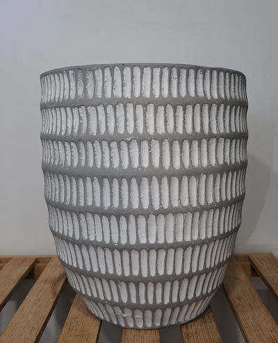 Maceta de Cemento Blanca