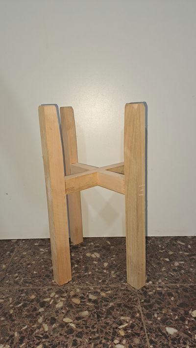 Pie de madera