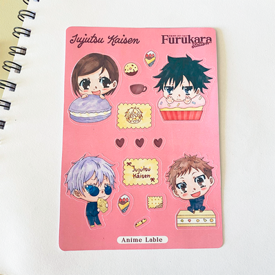 Plancha de Stickers "Jujutsu Kaisen"