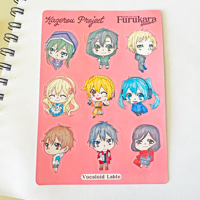 Plancha de Stickers "Kagerou Project"
