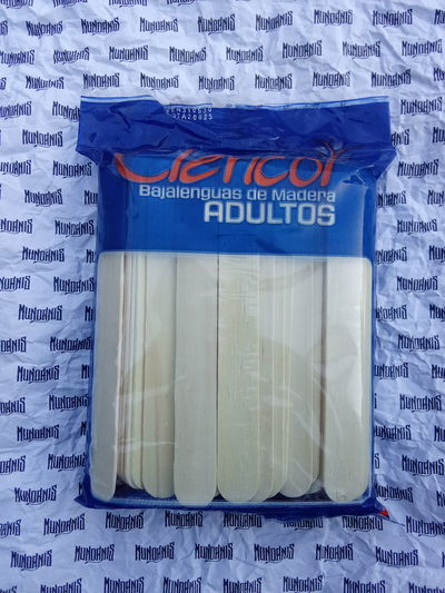 Bajalenguas de madera x100