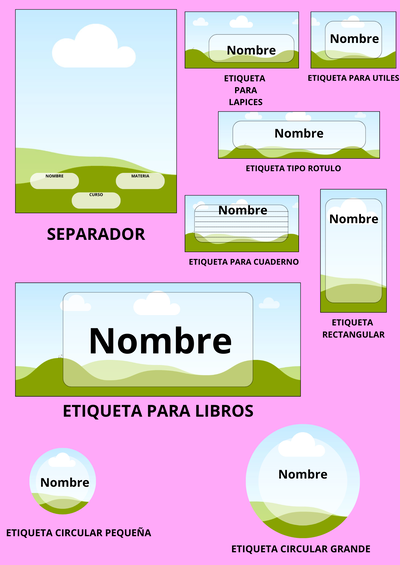 KIT ETIQUETAS ESCOLARES