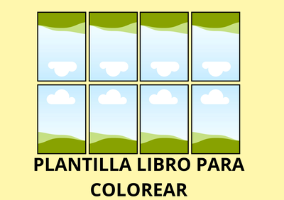PLANTILLA LIBRO PARA COLOREAR