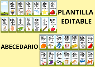 ABECEDARIO EDITABLE