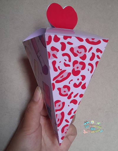 Cajita cono corazón 
