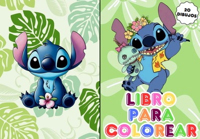 PDF LIBRO PARA COLOREAR A5 LILO Y STITCH