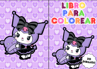 PDF LIBRO PARA COLOREAR A5 KUROMI