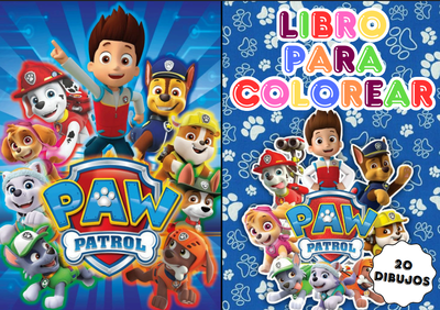 PDF LIBRO PARA COLOREAR A5 PAW PATROL