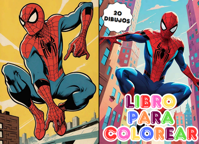 PDF LIBRO PARA COLOREAR A5 SPIDERMAN
