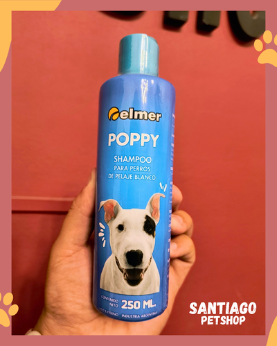 Shampoo POPPY para pelaje Blanco