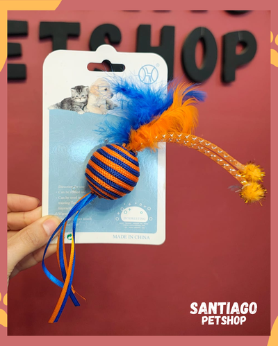 Pelota con plumas 