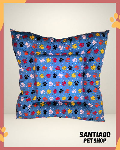 Colchon Huellas Celeste Mediano 