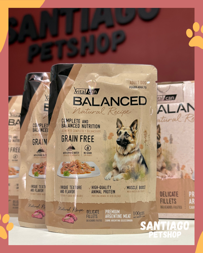 Pouch Balanced Perro Adulto Carne Argentina Seleccionada