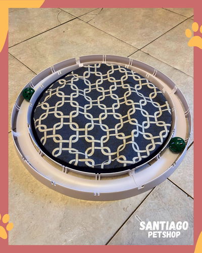 Alfombra con pista de pelotas 