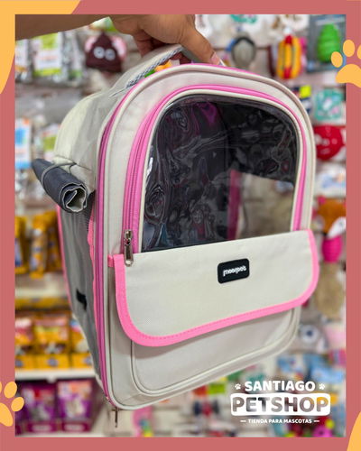 Mochila con visor premium Rosa 