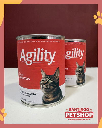 Agility Lata Carne Vacuna Gato Adulto