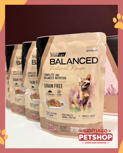 Pouch Balanced Gato Adulto Trucha y Cordero Patagónico