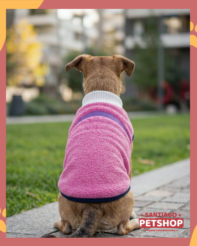 Sweater Clásico Rosa con línea 