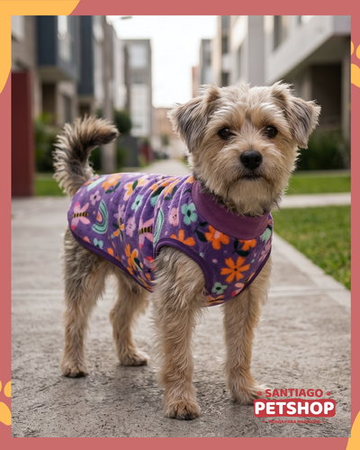 Sweater Clásico Violeta Flores