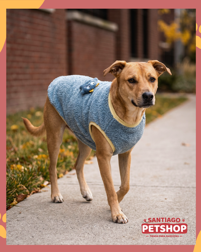 Sweater Peluche Azul