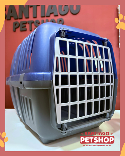 Jaula transportadora puerta plastica