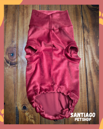 Polera plush rojo