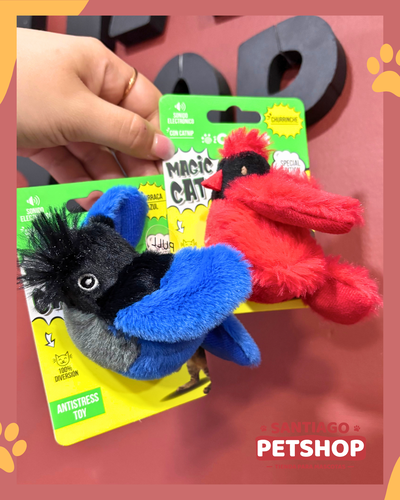 Pajaro de peluche con sonido